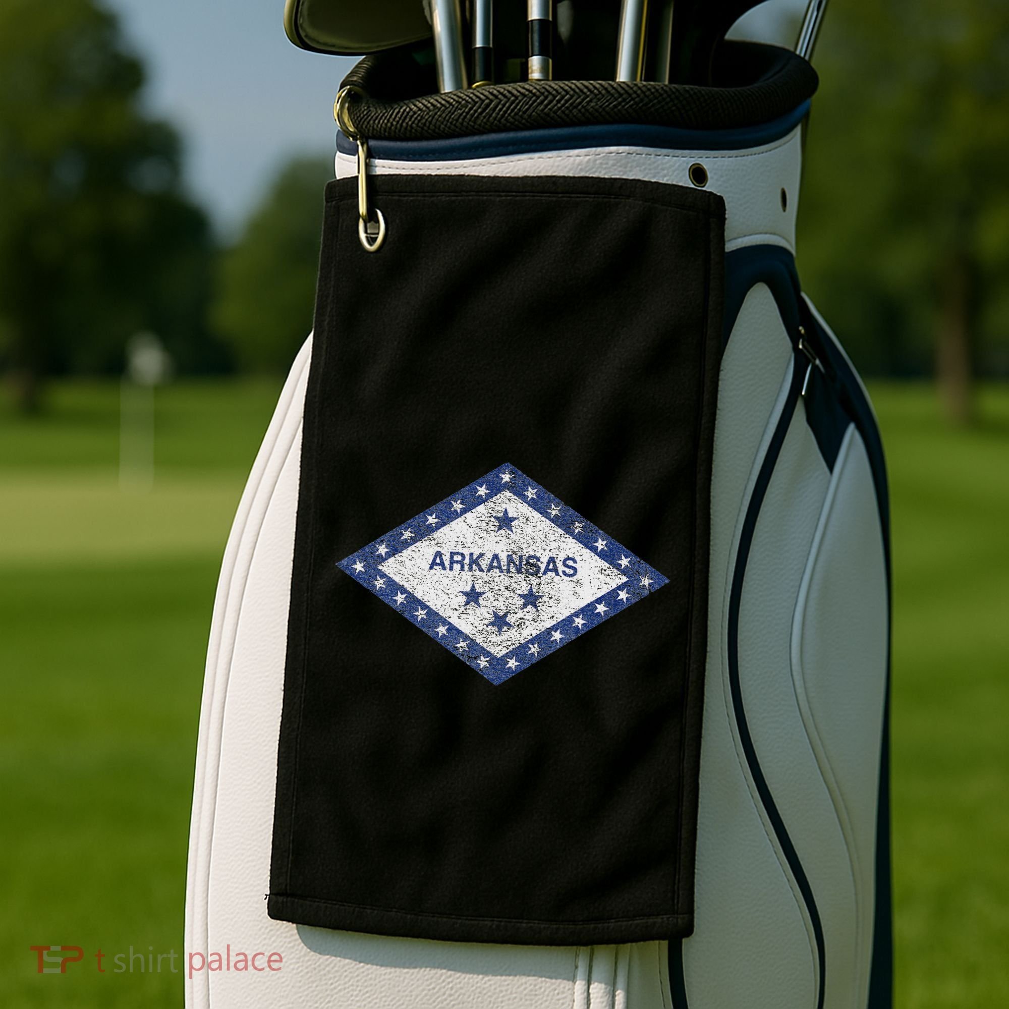 Arkansas Flag The Natural State Little Rock Golf Towel