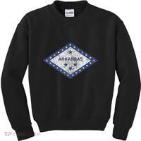 Arkansas Flag The Natural State Little Rock Kids Sweatshirt thumb 0