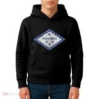 Arkansas Flag The Natural State Little Rock Kids Hoodie thumb 4