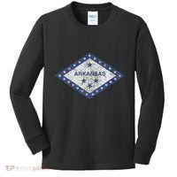 Arkansas Flag The Natural State Little Rock Kids Long Sleeve Shirt thumb 0