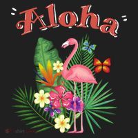 Aloha Flamingo Tropical Women's Sweatshirt thumb 2