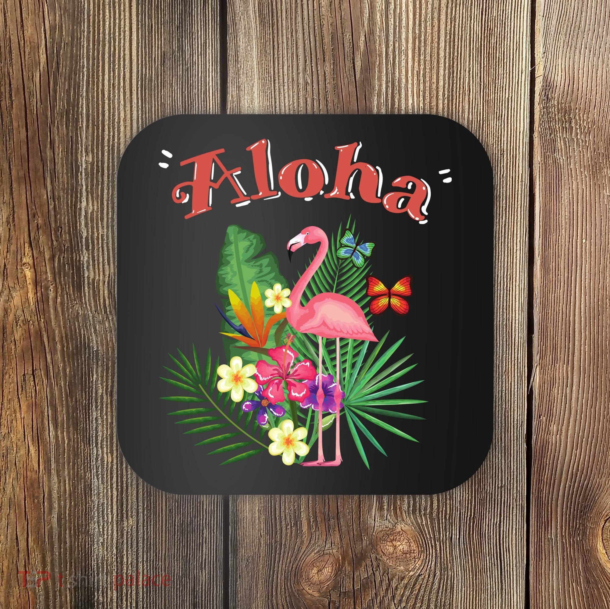 Aloha Flamingo Tropical Coaster