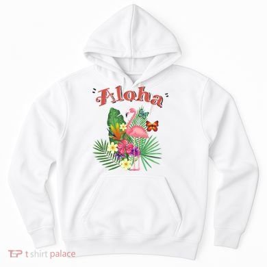 Aloha Flamingo Tropical Hoodie