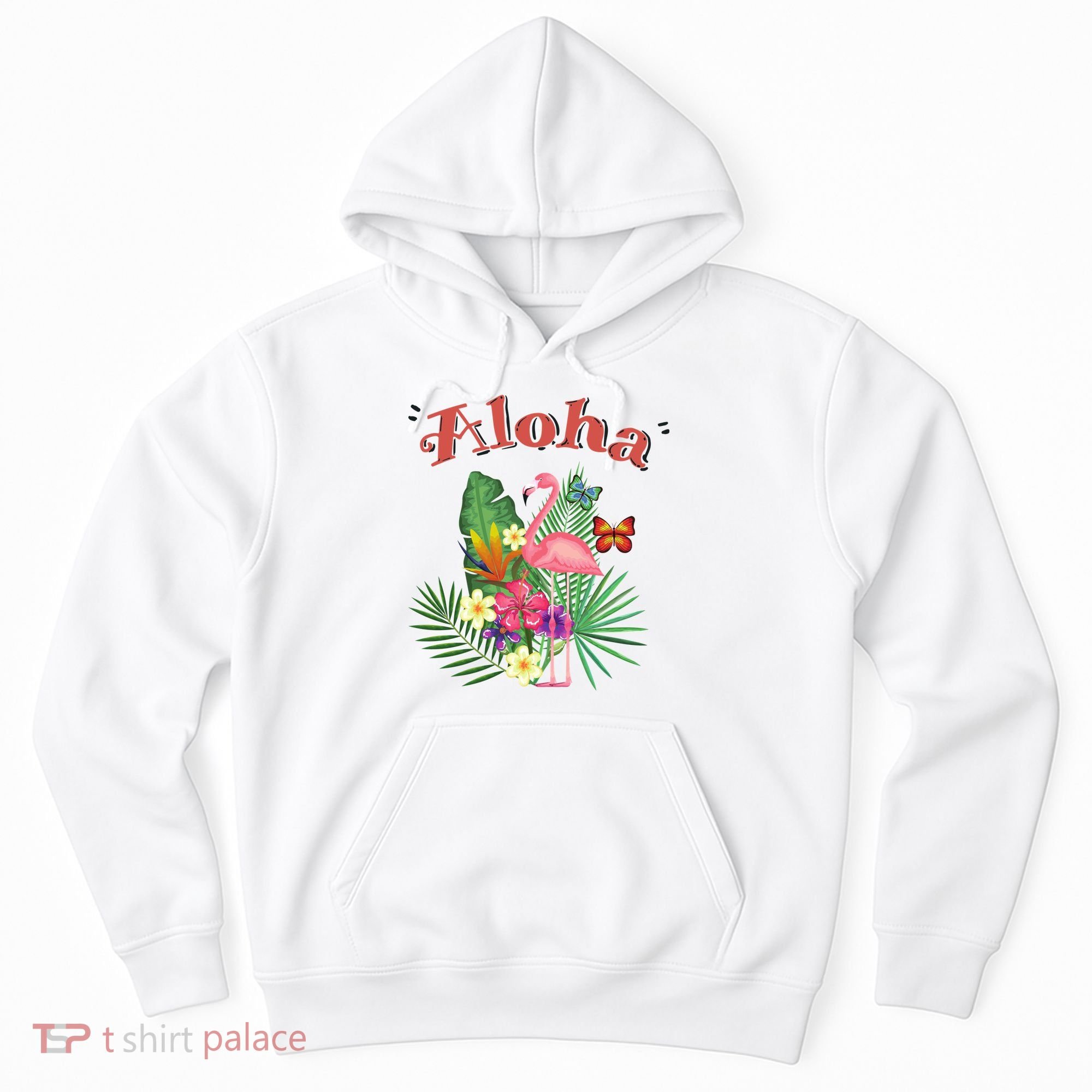 Aloha Flamingo Tropical Hoodie