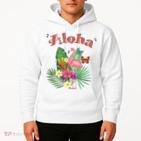 Aloha Flamingo Tropical Hoodie thumb 2