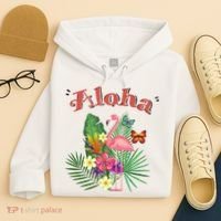 Aloha Flamingo Tropical Hoodie thumb 4
