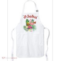 Aloha Flamingo Tropical Apron thumb 0