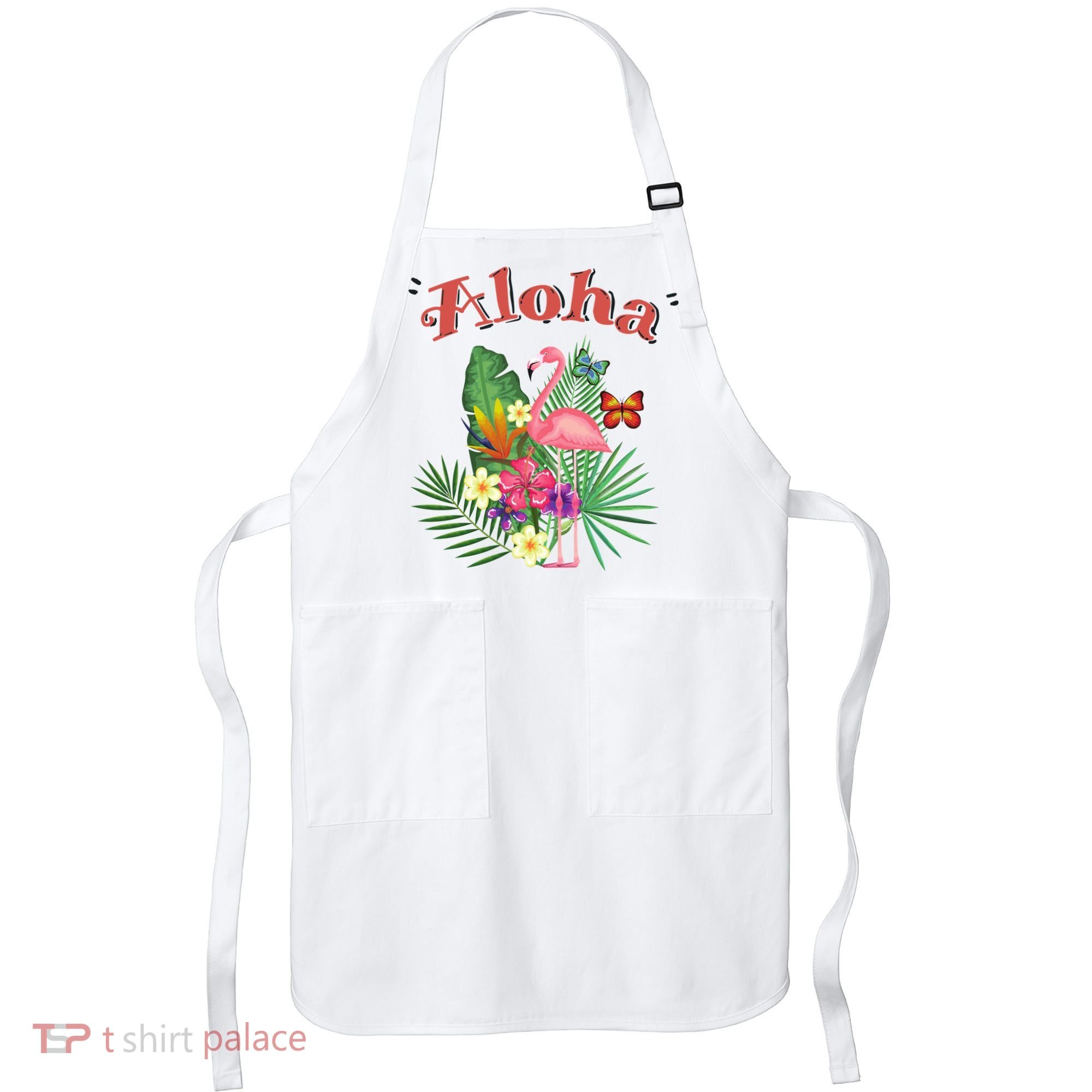 Aloha Flamingo Tropical Apron