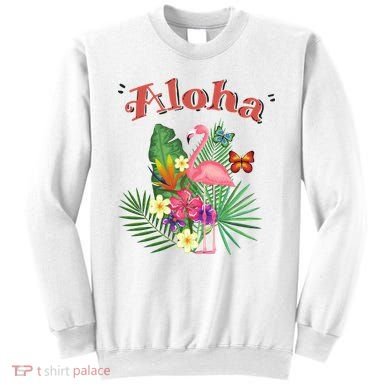 Aloha Flamingo Tropical Sweatshirt