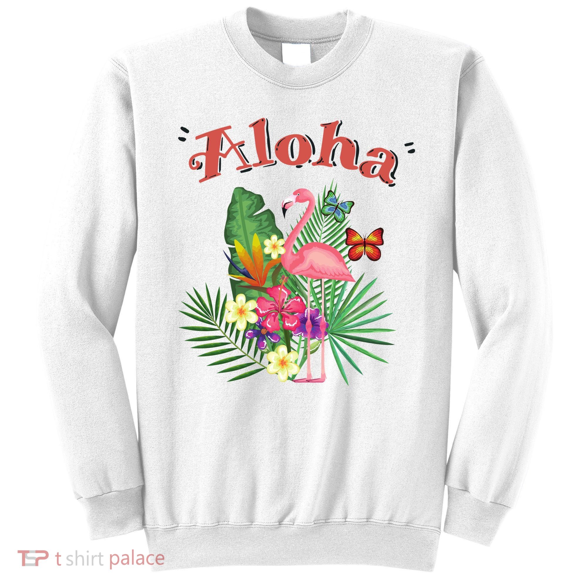 Aloha Flamingo Tropical Sweatshirt