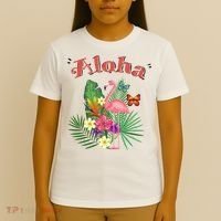 Aloha Flamingo Tropical T-Shirt thumb 4