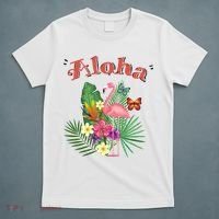 Aloha Flamingo Tropical T-Shirt thumb 5