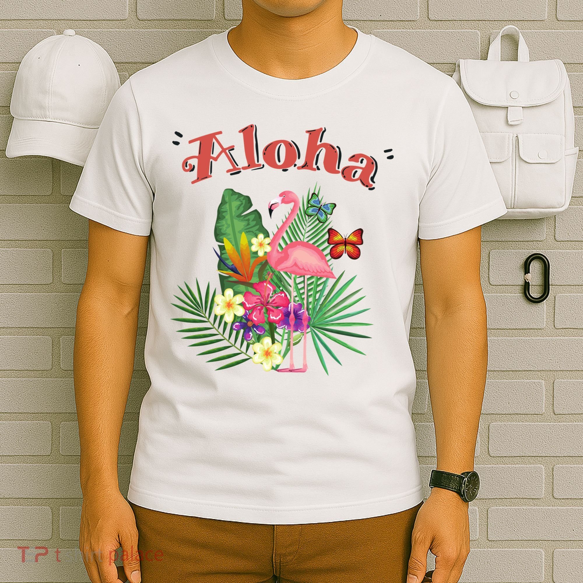 Aloha Flamingo Tropical T-Shirt