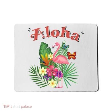 Aloha Flamingo Tropical Mousepad