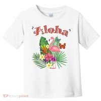 Aloha Flamingo Tropical Toddler T-Shirt thumb 0