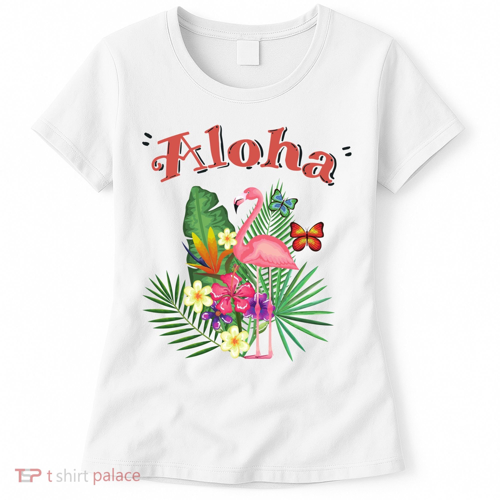 Aloha Flamingo Tropical Women's T-Shirt