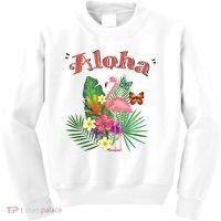 Aloha Flamingo Tropical Kids Sweatshirt thumb 0