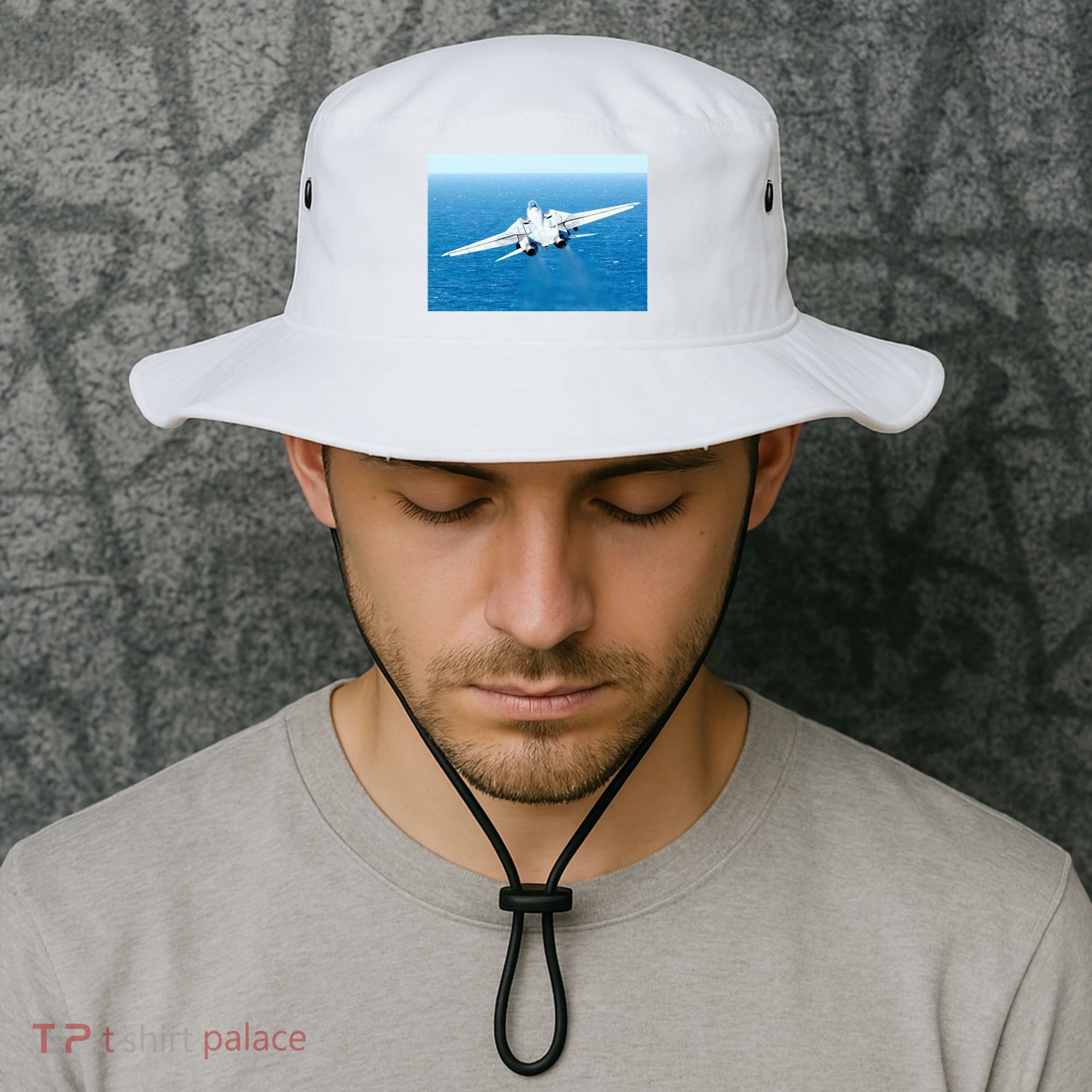 An F14d Tomcat From The Tomcatters Of Fighter Squadron Three One (Vf 31) Bucket Hat