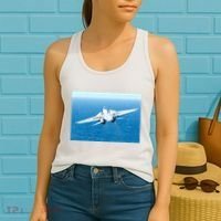 An F14d Tomcat From The Tomcatters Of Fighter Squadron Three One (Vf 31) Women's Tank Top thumb 2