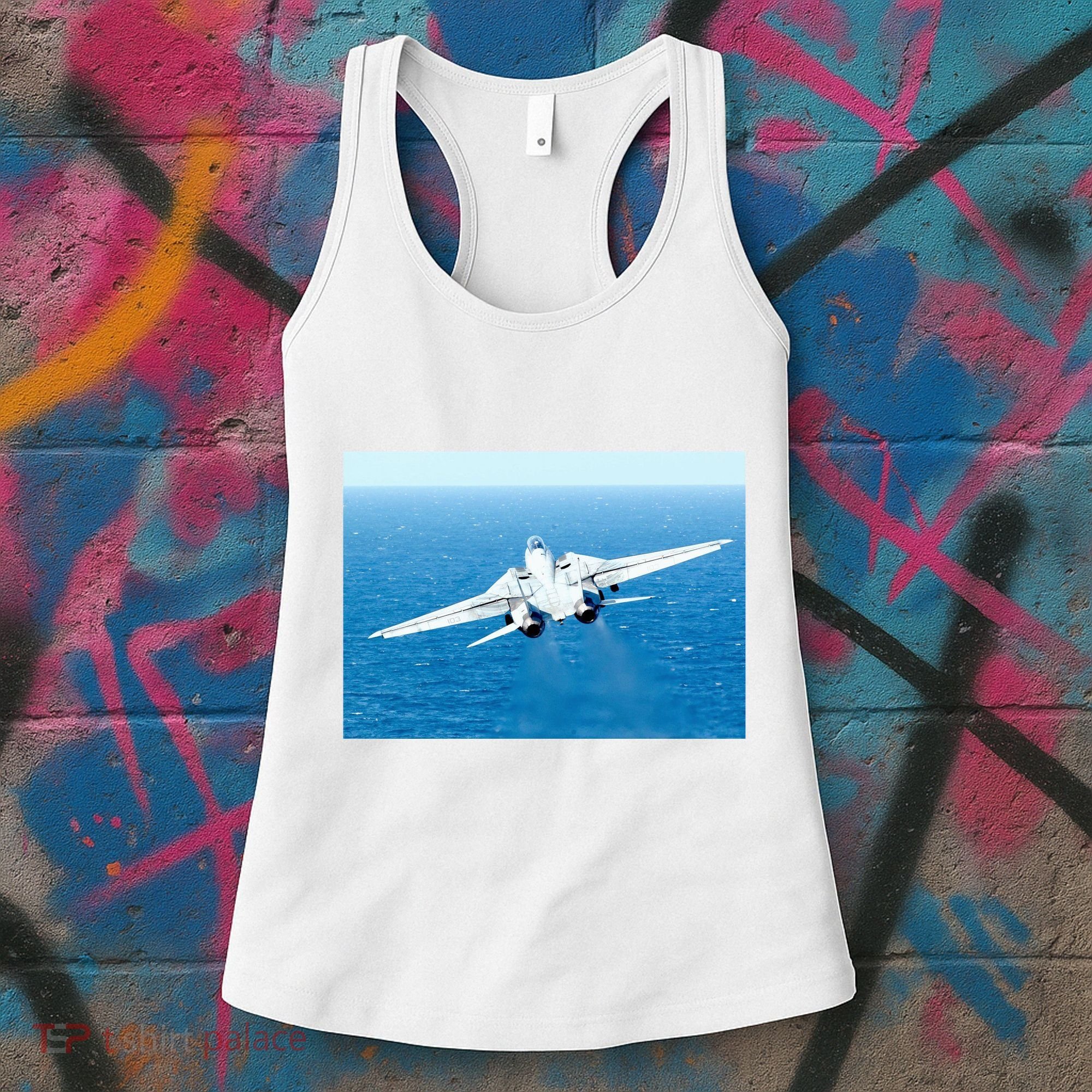 An F14d Tomcat From The Tomcatters Of Fighter Squadron Three One (Vf 31) Women's Tank Top