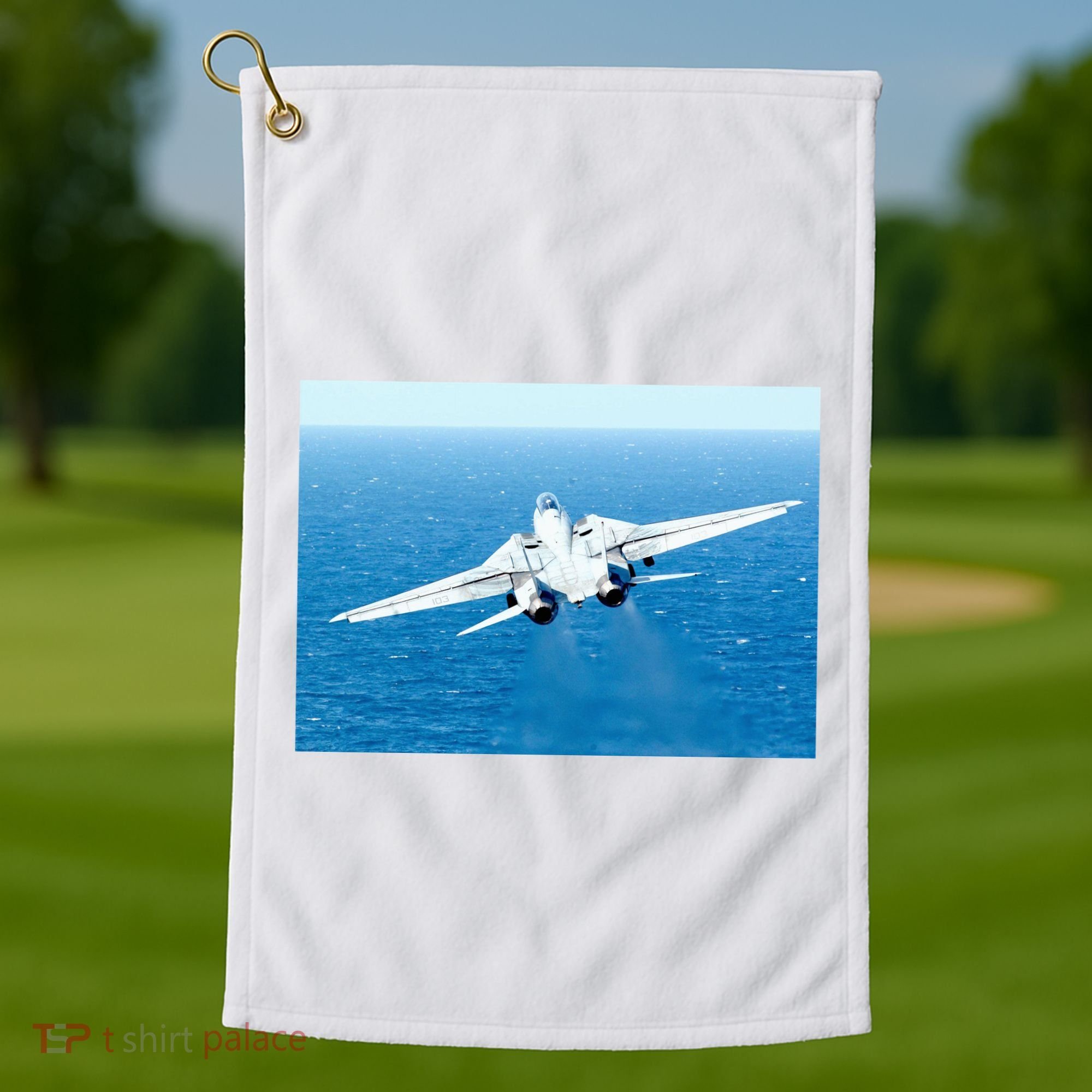 An F14d Tomcat From The Tomcatters Of Fighter Squadron Three One (Vf 31) Golf Towel