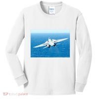 An F14d Tomcat From The Tomcatters Of Fighter Squadron Three One (Vf 31) Kids Long Sleeve Shirt thumb 0