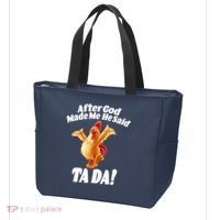 After God Made Me He Said Ta-da Funny Chicken Tote Bag thumb 3