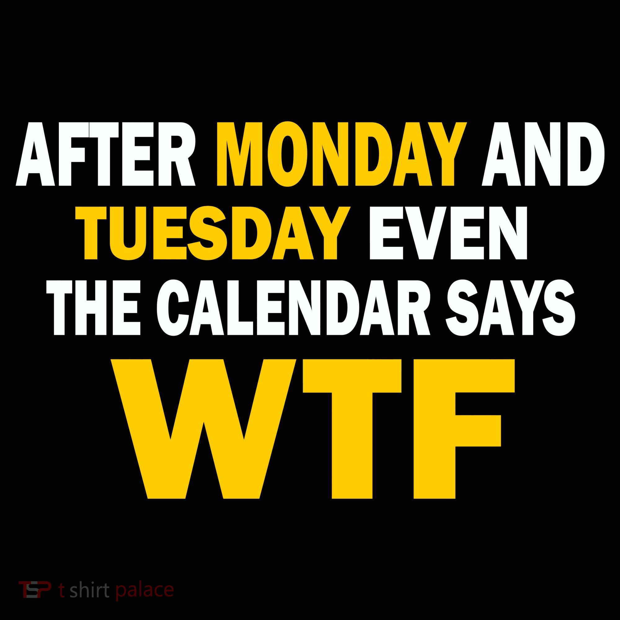 After Monday and Tuesday WTF T-Shirt