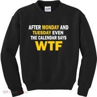 After Monday and Tuesday WTF Kids Sweatshirt thumb 0