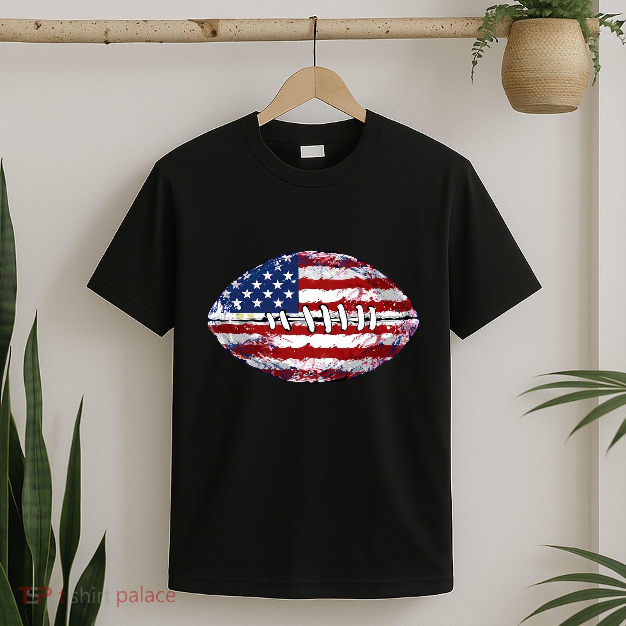 American Football Usa Flag T-Shirt