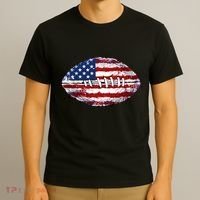 American Football Usa Flag T-Shirt thumb 3