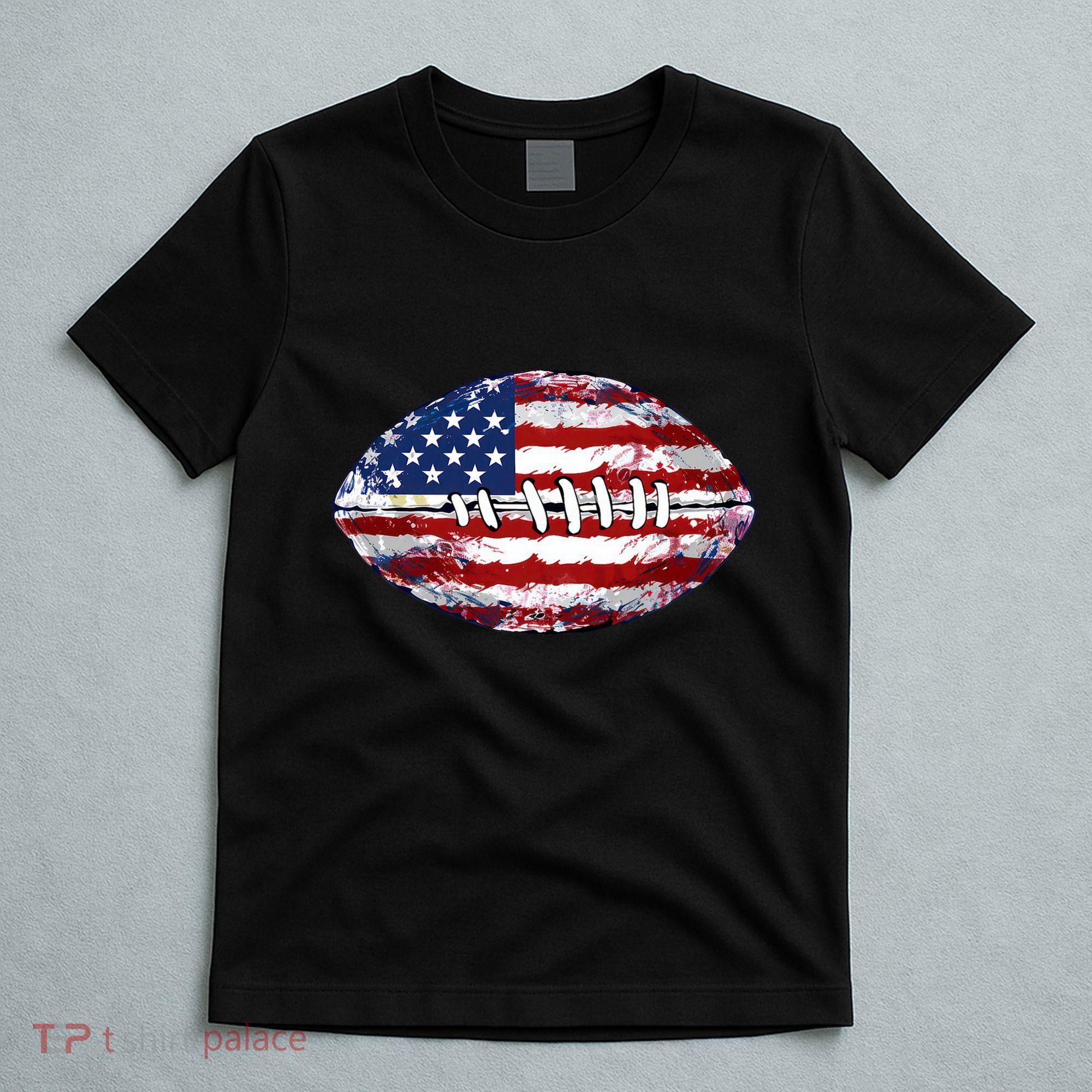 American Football Usa Flag T-Shirt