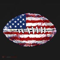 American Football Usa Flag Women's Hoodie thumb 2