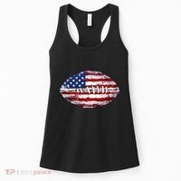 American Football Usa Flag Women's Tank Top thumb 0