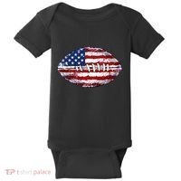 American Football Usa Flag Baby Bodysuit thumb 0