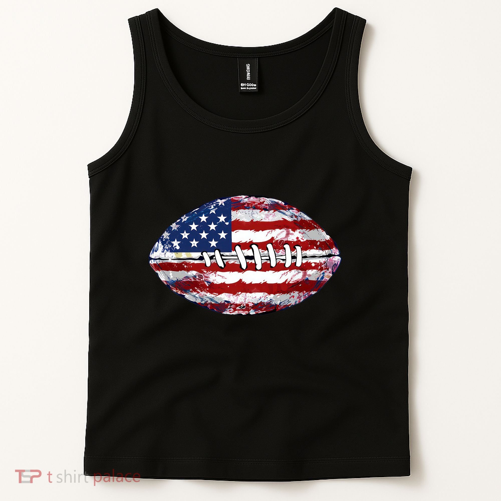 American Football Usa Flag Tank Top
