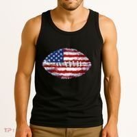 American Football Usa Flag Tank Top thumb 3