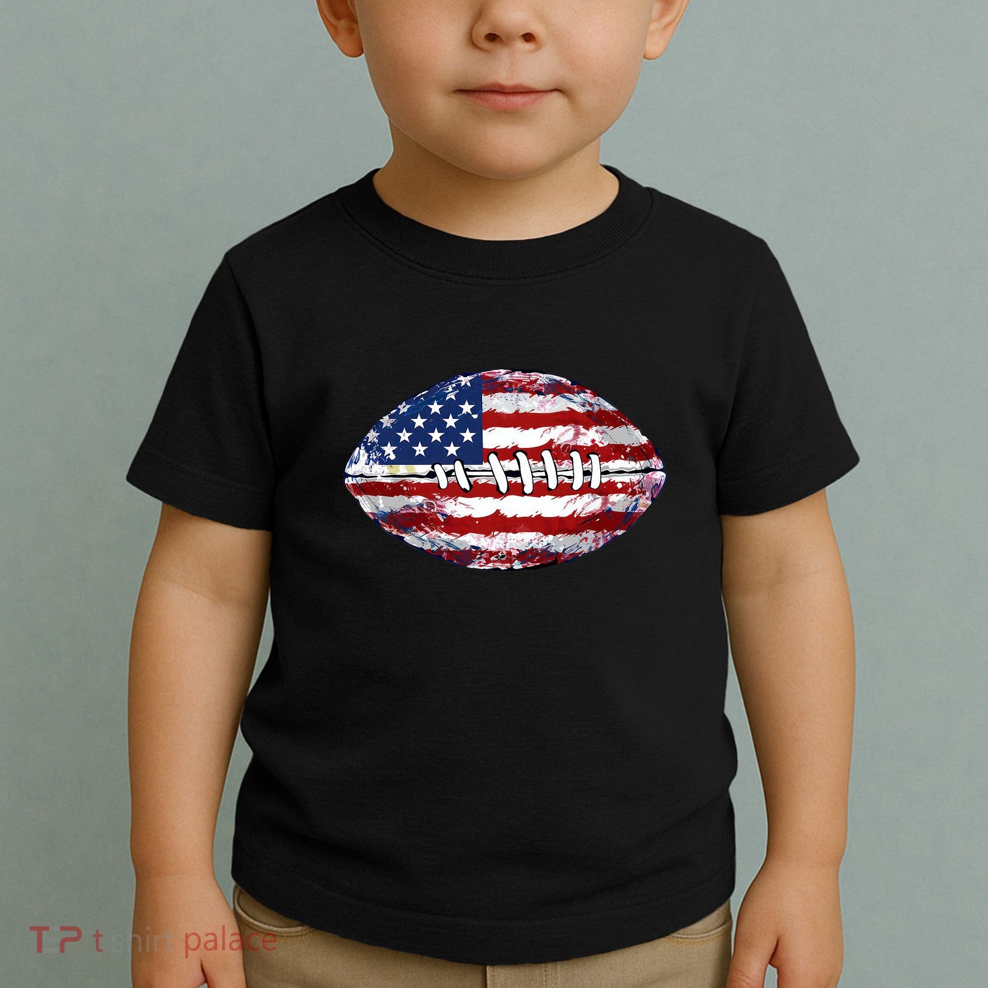 American Football Usa Flag Toddler T-Shirt