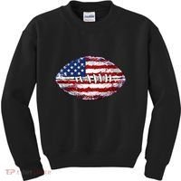 American Football Usa Flag Kids Sweatshirt thumb 0