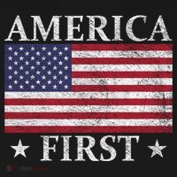 America First Usa American Flag Patriot Stars And Stripes Cute Gift Women's Hoodie thumb 2