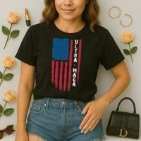 American Flag Ultra Mega Retro Mega King Comfort Colors Boxy T-Shirt thumb 2
