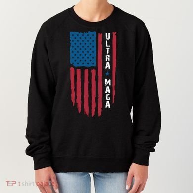American Flag Ultra Mega Retro Mega King Women's Sweatshirt