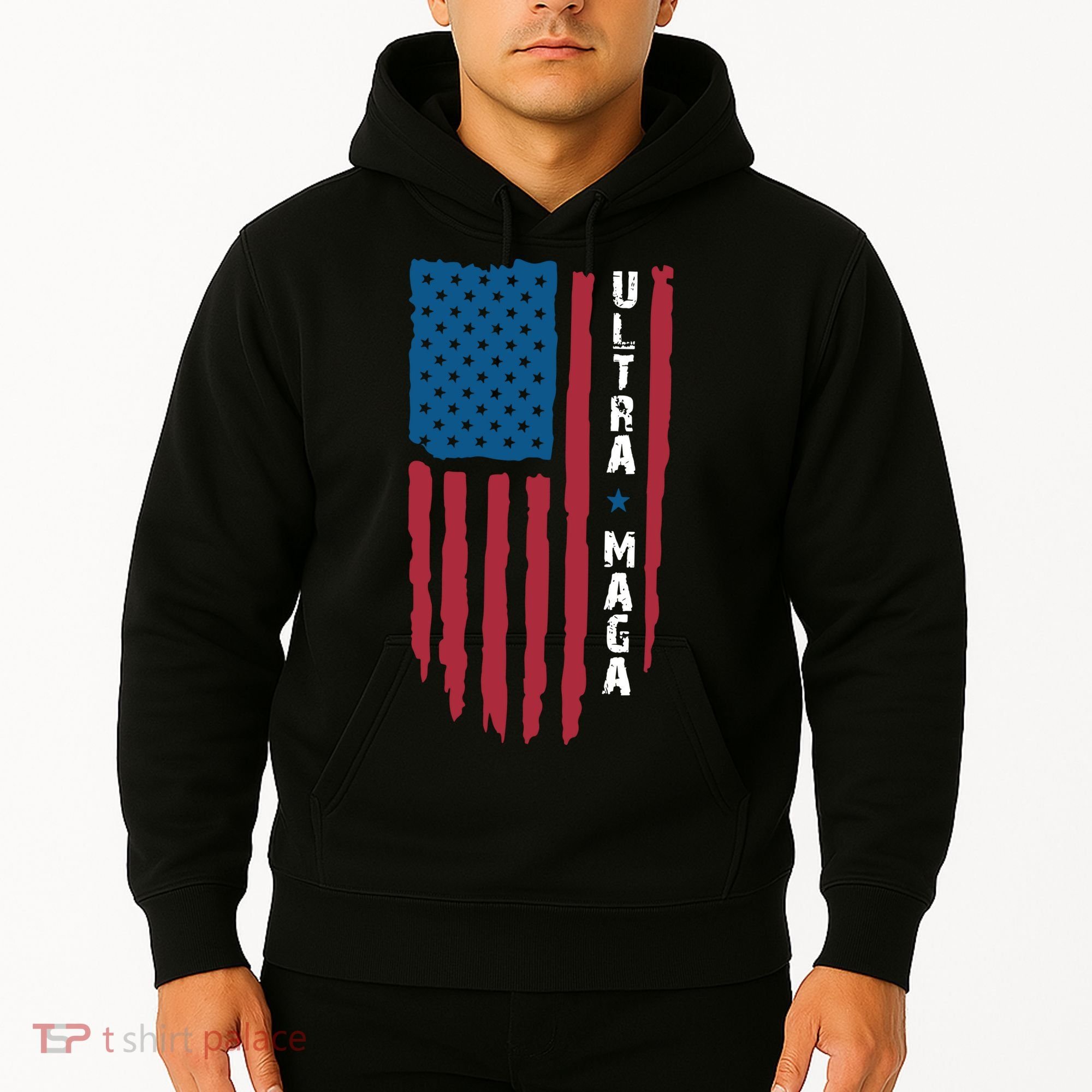 American Flag Ultra Mega Retro Mega King Hoodie