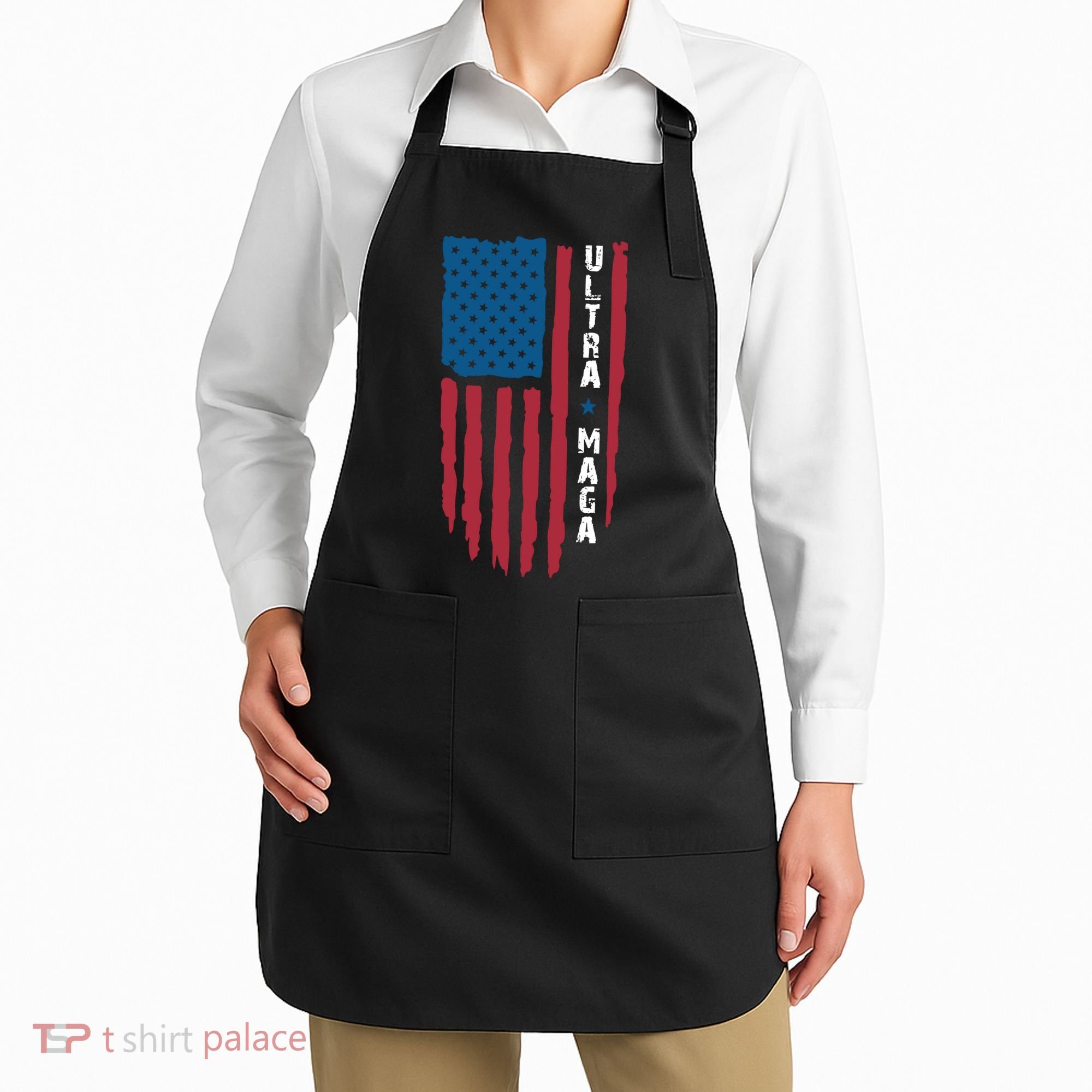 American Flag Ultra Mega Retro Mega King Apron