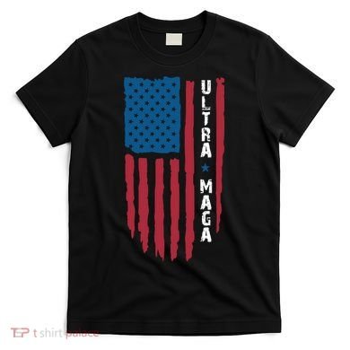American Flag Ultra Mega Retro Mega King T-Shirt