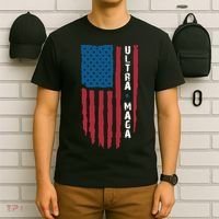 American Flag Ultra Mega Retro Mega King T-Shirt thumb 6