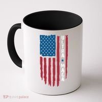 American Flag Ultra Mega Retro Mega King Coffee Mug thumb 0