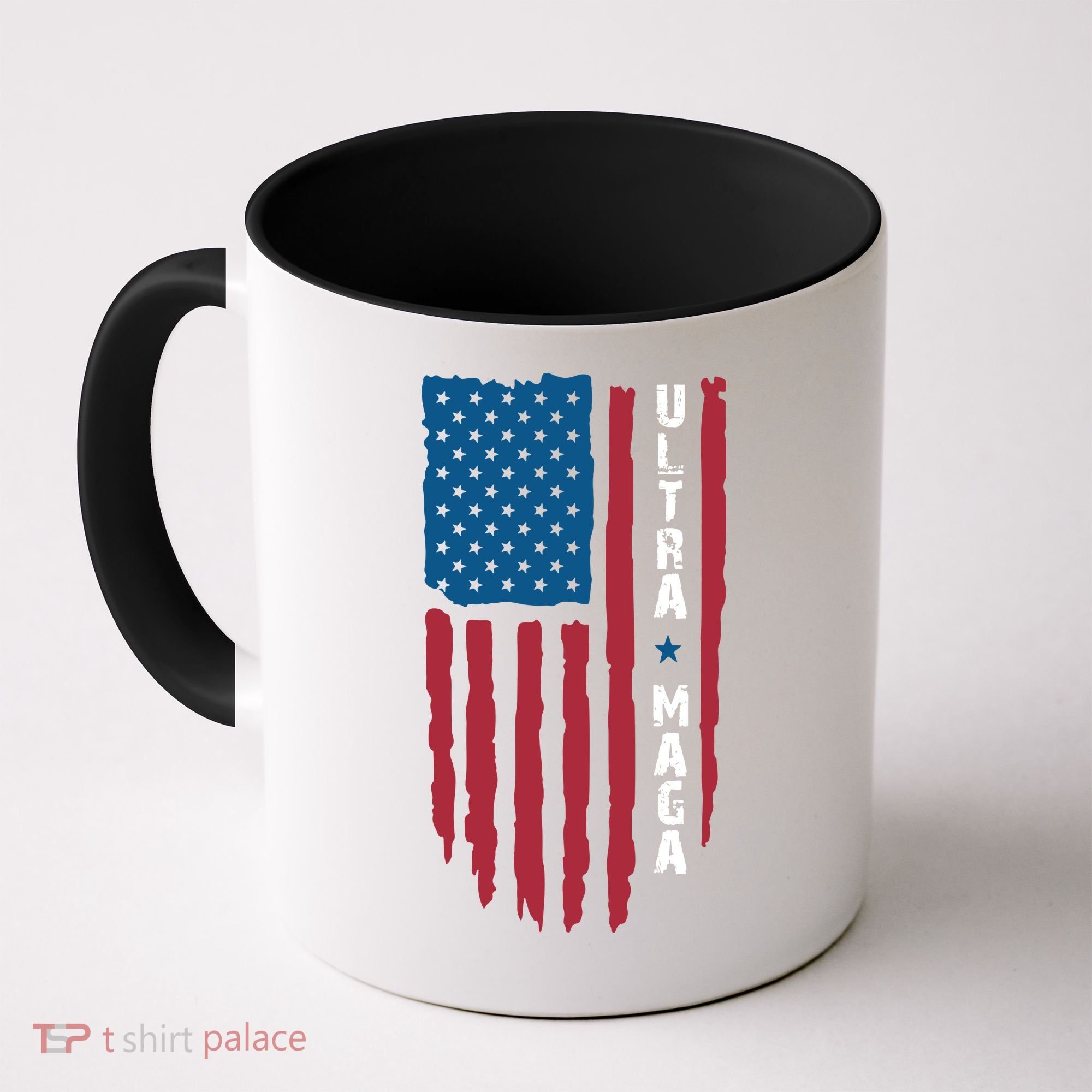 American Flag Ultra Mega Retro Mega King Coffee Mug