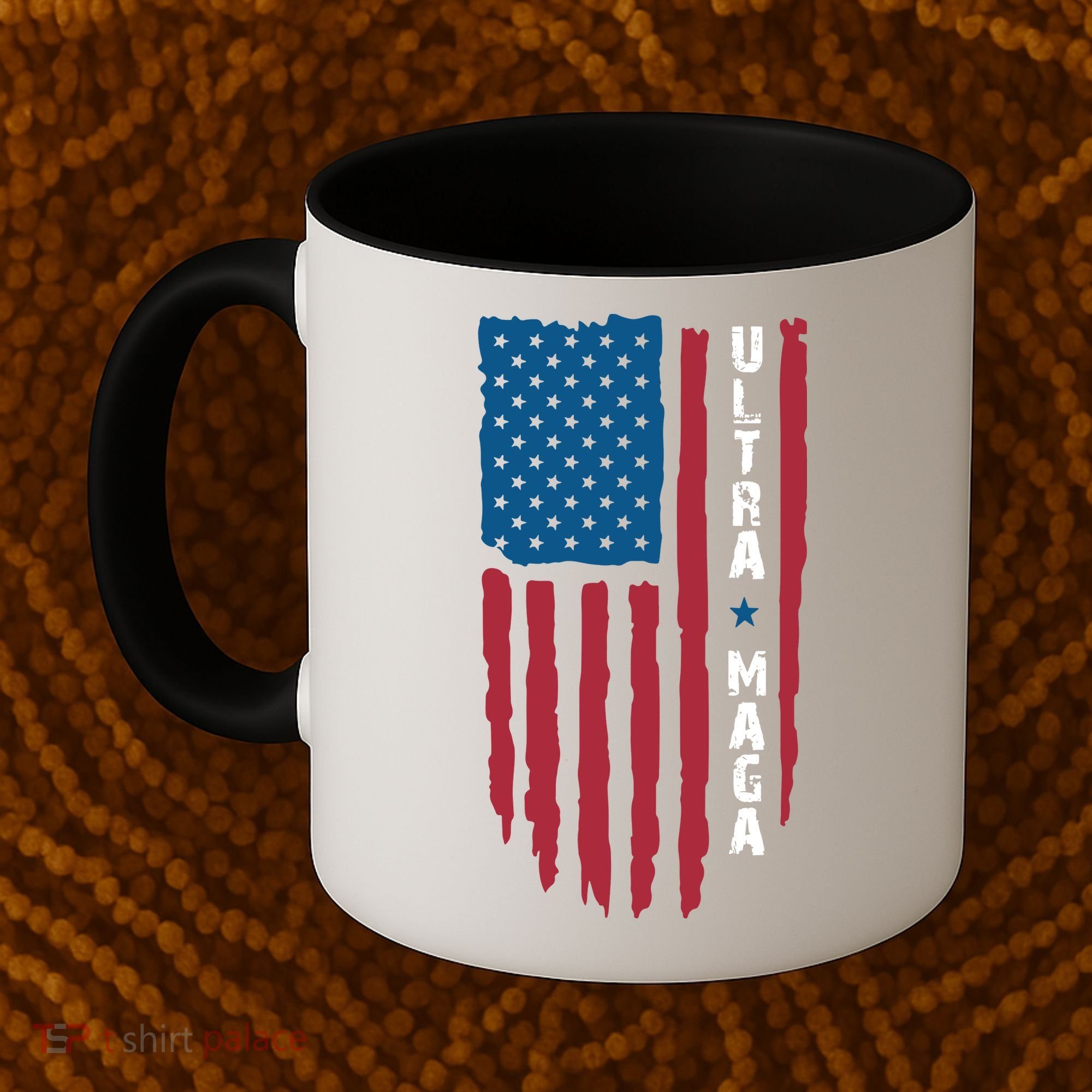 American Flag Ultra Mega Retro Mega King Coffee Mug