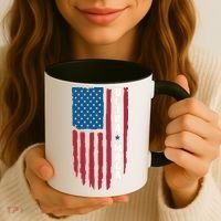 American Flag Ultra Mega Retro Mega King Coffee Mug thumb 3